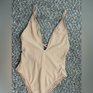 Beige Body Shaping Body Suit Size Small